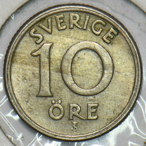 Sweden 1947 10 Ore TS 152792 combine shipping