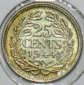 Netherlands 1944 P 25 Cents 297609 combine shipping
