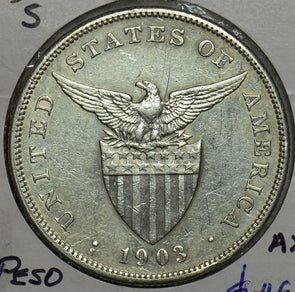Philippines 1903 S Peso Eagle animal 491351 combine shipping