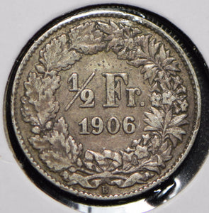 Switzerland 1906 1/2 Franc  150051 combine shipping