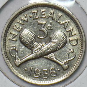 New Zealand 1936 3 Pence 194721 combine shipping