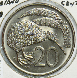 New Zealand 1969 20 Cents Kiwi birdanimal 904449 combine shipping