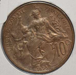 France 1898 10 Centimes 297223 combine shipping
