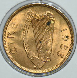Ireland 1953 Harp Farthing Crane animal 290999 combine shipping