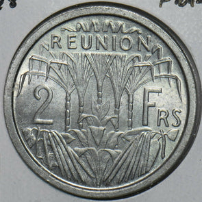 French Colonies 1948 2 Francs Reunion 297827 combine shipping