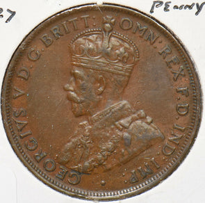 Australia 1927 Georgivs V Penny 292851 combine shipping