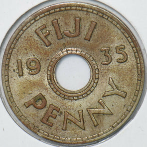 Fiji 1935 Penny 151130 combine shipping