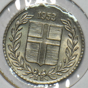 Iceland 1953 10 Aurar 151664 combine shipping