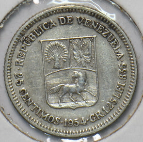 Venezuela 1954 25 Centimos Horse animal 902708 combine shipping