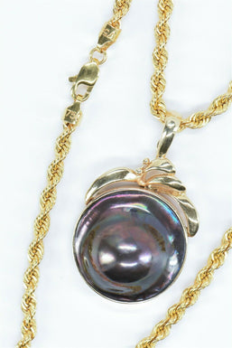 18K Gold Nacre Necklace GN0013