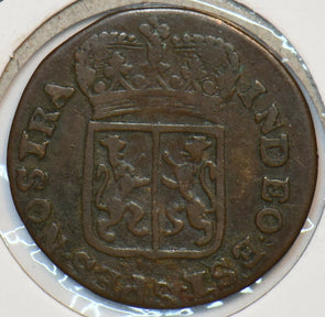 Netherlands 1788 Duit Lion animal 296728 combine shipping