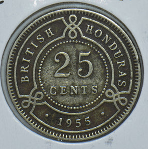 British Honduras 1955 25 Cents 150480 combine shipping