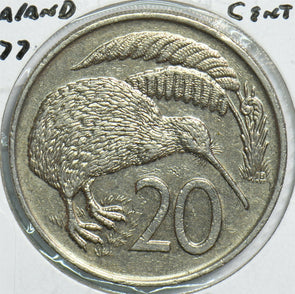 New Zealand 1977 20 Cents Kiwi birdanimal 904447 combine shipping