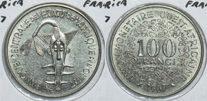 Central Africa 1967 100 Francs 198732 combine shipping