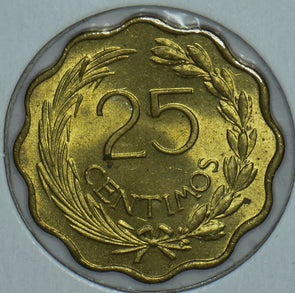 Paraguay 1953 25 Centimos Lion animal 150463 combine shipping