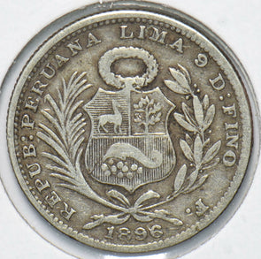Peru 1896 1/5 Sol 192694 combine shipping