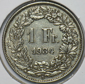 Switzerland 1934 Franc 193850 combine shipping
