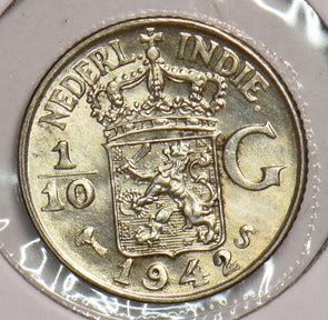 Netherlands East Indies 1942 S 1/10 Gulden 199211 combine shipping