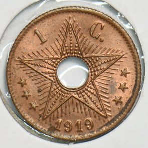 Belgium Congo 1919 Centime 491424 combine shipping