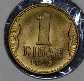 Yugoslavia 1938 Dinar gem BU 190172 combine shipping