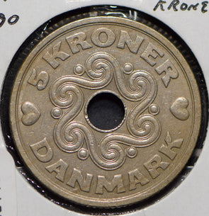 Denmark 1990 5 Kroner  901460 combine shipping