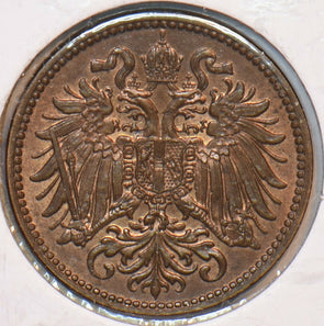 Austria 1907 2 Heller Eagle animal 194852 combine shipping