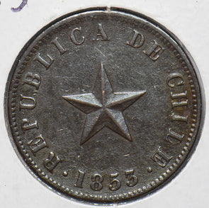Chile 1853 Centavo C0387 combine shipping