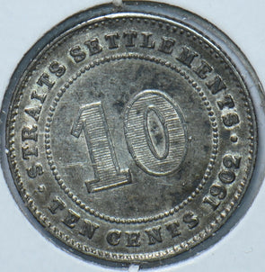 Straits Settlements 1902 10 Cents 193481 combine shipping