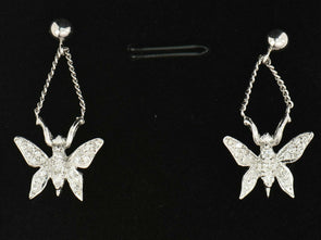 14K Gold Diamond Earrings 3.31g Diamond TCW 0.25ct 1.12*0.57inch RG0120