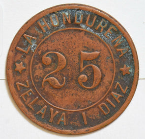 Honduras 1877 25 Token Zelaya H0209 combine shipping
