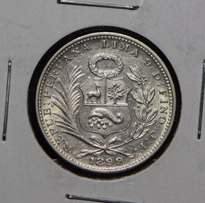 Peru 1899 1/5  Sol  291651 combine shipping