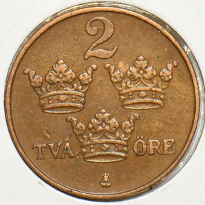 Sweden 1916 2 Ore 197193 combine shipping
