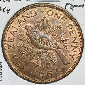 New Zealand 1964 Penny Tui Bird 198924 combine shipping