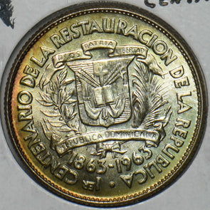 Dominican Republic 1963 25 Centavos 491239 combine shipping