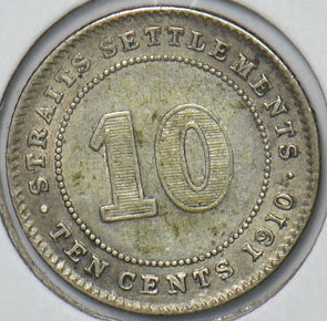 Straits Settlements 1910 B 10 Cents 194803 combine shipping