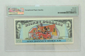 Disney Dollar 1993 Dollar PMG Gem UNC 66EPQ DIS27. Mickey. Mickey driving Micke