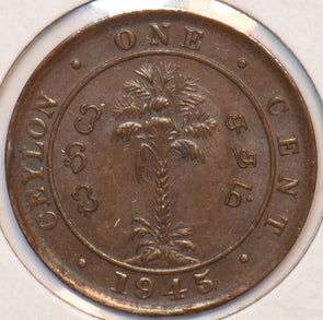 Ceylon 1945 Cent 150854 combine shipping