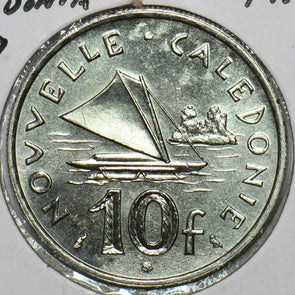 French New Caledonia 1967 10 Francs 152755 combine shipping