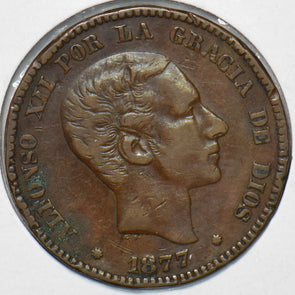 Spain 1877 10 Centimos 902507 combine shipping