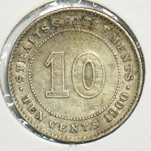 Straits Settlements 1900 10 Cents 153330 combine shipping