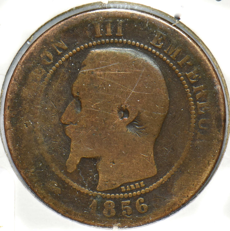 France 1856 10 Centimes Eagle animal Napoleon III 902112 combine shipping