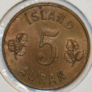 Iceland 1960 5 Aurar 195506 combine shipping