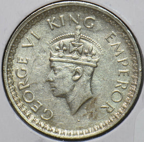 British India 1944 1/2 Rupee 194197 combine shipping