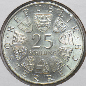 Austria 1965 25 Schilling UNC 192813 combine shipping