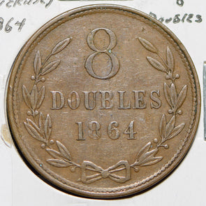 Guernsey 1864 8 Doubles  150067 combine shipping