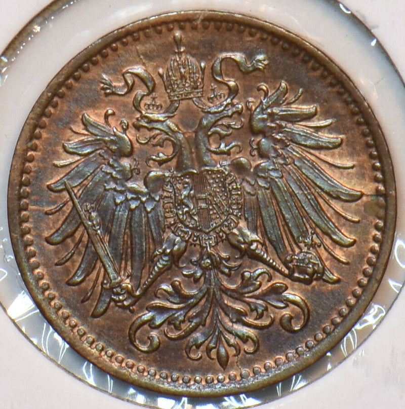 Austria 1895 Heller Eagle animal 194859 combine shipping