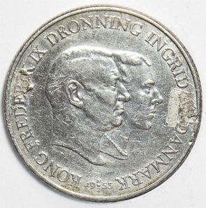Denmark 1953 2 Kroner 240550 combine shipping