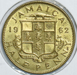 Jamaica 1962 1/2 Penny 153821 combine shipping