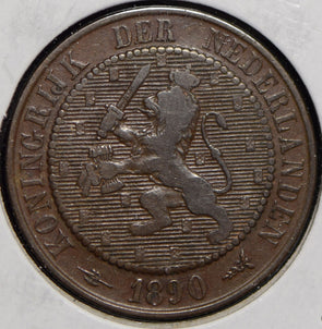 Netherlands 1890 2 1/2 Cents Lion animal  150086 combine shipping