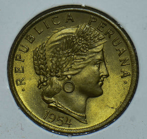Peru 1954 10 Centavos 190806 combine shipping